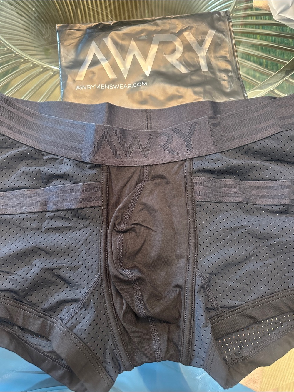 NWT AWRY Men's Black Performance LiftBoxer Briefs